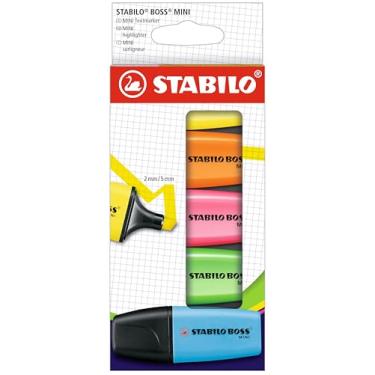 Imagem de Iluminador - Stabilo Boss Mini carteira com 5 cores sortidas