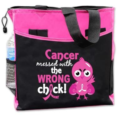 Imagem de Messed With the Wrong Chick Bolsa tote "Dakota", rosa, One Size, sacola