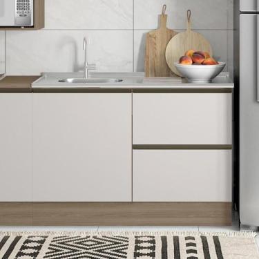 Imagem de Balcao Para Pia 1 Porta 3 Gavetas 120 Cm Etti 12551 Carvalho Oak Off W