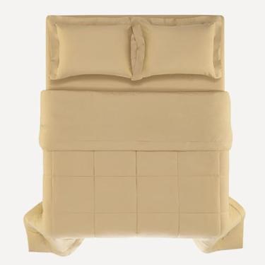 Imagem de Lençol de Elástico Casal 300 Fios Bossa Dourado | Karsten - Karsten | Tudo em cama, mesa, banho e decoração