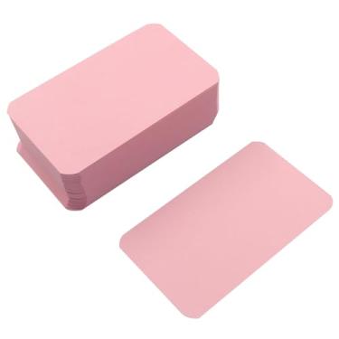 Imagem de Kemcatui 100 cartões de visita em papel em branco, 8,8 cm x 5 cm, mini papel para projetos de artesanato DIY, etiquetas de presente, etiquetas, cartões comemorativos, álbuns, lembrancinhas de festa e