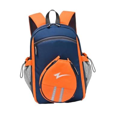 Imagem de Generic Mochila de tênis de mesa, bolsa de transporte para raquete, equipamento de treinamento, mochila profissional prática para tênis, para atletas adultos, Azul
