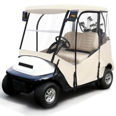 Imagem de iLSKW Gabinete para dirigir para carrinho de golfe para 2 passageiros apenas para carro de clube Precedent 2004-Up, Tempo & Onward 2017-Up Carrinho com design de zíper de porta de enrolar, 4 lados