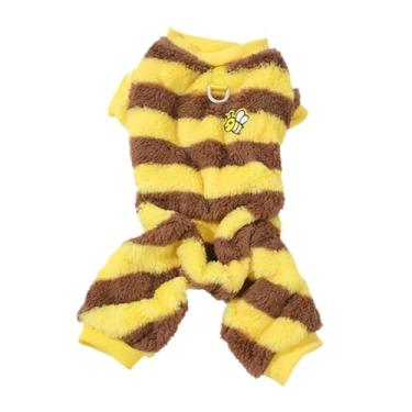 Imagem de Generic Moletom para cachorro, cosplay, roupa macia, fantasia fofa de abelha, fantasia quente para animal de estimação, para festa temática, comemoração, M