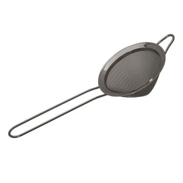 Imagem de 1 coador de malha fina de aço inoxidável 304 de 8,4 cm para cozinha, coador de coquetel, chá, café, suco, coador de alimentos, mini peneira (1, preto)