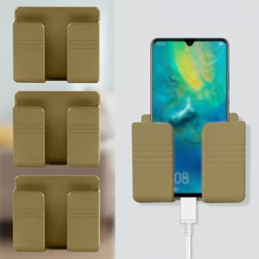 Imagem de Caixa de armazenamento de parede com 3 peças, organizador que economiza espaço para TV, ar condicionado e controle remoto de som, café