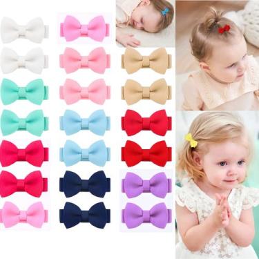 Imagem de Kit 20 Lacinhos de Cabelo Parzinho no Bico de Pato Encapado - Castelo 