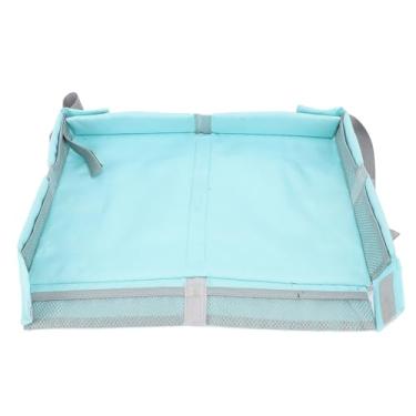 Imagem de Aramox Capa Dobrável para Bandeja de Viagem para Aviões, Trens Com Bolsa Organizadora de Brinquedos para Entretenimento Infantil Bandeja de Mesa Multifuncional (GREEN)