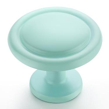 Imagem de Ravinte Pacote com 55 puxadores de gaveta de cozinha de 3,8 cm / gaveta/cômoda puxadores de gaveta de zinco verde