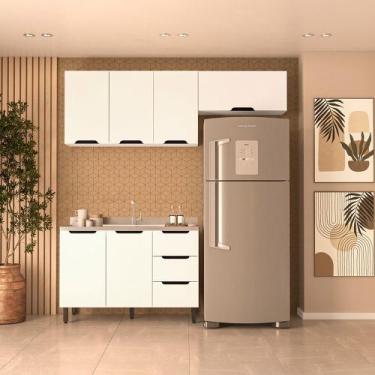 Imagem de Cozinha Modulada 3 Peças sem Tampo Maeena Politorno, Branco