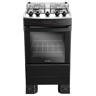 Imagem de Fogão Mueller 4 Bocas Preto Com Acendimento Automático Total MFI4BF Bivolt