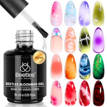Imagem de Beetles Blooming Gel 15 ml transparente UV Led Blossom Halloween Unhas esmalte de gel para espalhar efeito mármore pedra natural aquarela estampa floral imersão diy design de arte de unhas presente de