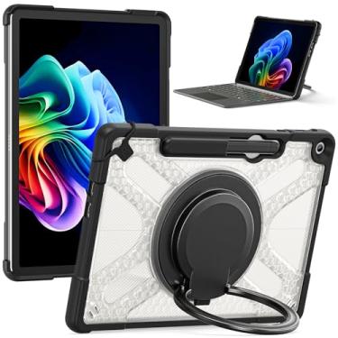 Imagem de Miimall Capa para Microsoft Surface Pro 12 com cinto de ombro e alça de mão, suporte giratório de 360°, suporte de caneta e alça de teclado para Surface Pro 12 (2025), compatível com capa tipo teclado