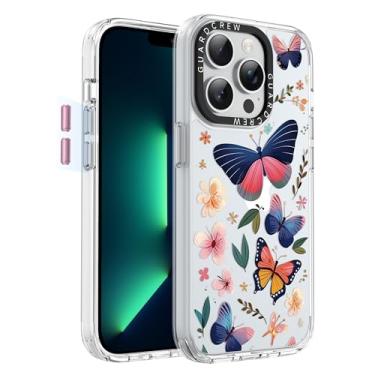 Imagem de GuardCrew Capa para iPhone 13 Pro, [proteção contra quedas de grau militar de 3,5 m à prova de colisão] [antiamarelamento e antidescasca] capa de telefone fina à prova de choque transparente TPU para