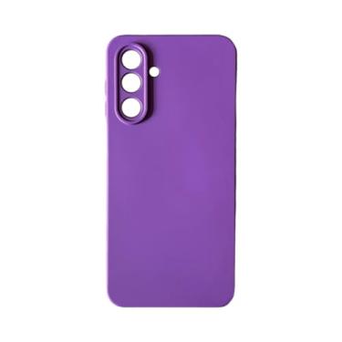 Imagem de Capinha Aveludada Para Samsung M36 - Capa Silicone Premium (Roxo)