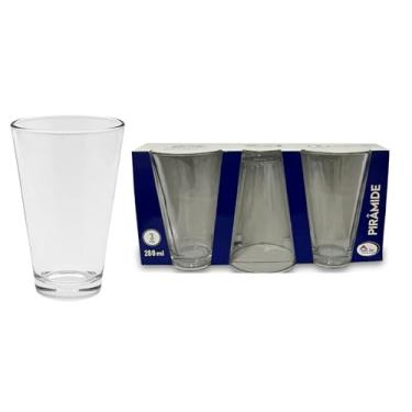 Imagem de COPO DE VIDRO 280 ML KIT C/3 UNID SEU LAR