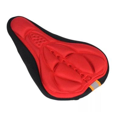 Imagem de Almofada Assento Bicicleta Estrada 28.50x17.50cm Vermelha