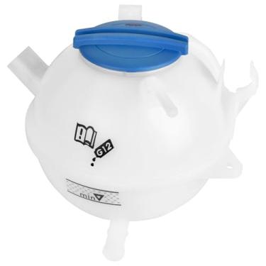 Imagem de HYR Reservatório de transbordamento do líquido de arrefecimento do motor com tampa para Volkswagen Jetta Passat Rabbit Tiguan Passat Golf Eos CC GTI Beetle, Audi A3 TT Quattro, substitui 1K0121407A