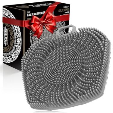 Imagem de RamPula Esfregador facial, escova esfoliante de silicone para homens e mulheres, escova de limpeza facial, cuidados manuais à prova d'água para limpeza da pele, escovas faciais massageadoras para