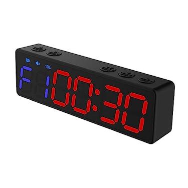 Imagem de Cronômetro recarregável de academia portátil Contador regressivo ascendente com verso magnético para em casa Treinamento fitness Cronometragem intervalo HIIT TABATA MIIT EMOM FGB WRC