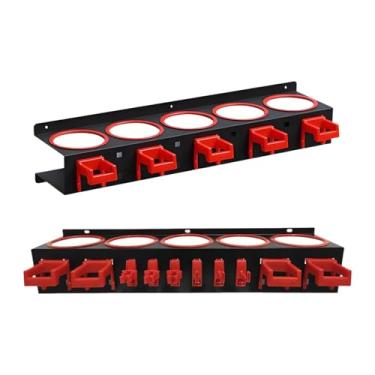 Imagem de YWJLQH Suporte de parede para garrafas e regadores com ganchos quadrados, ideal para oficinas, locais de trabalho e residências, com Clipe de Abertura