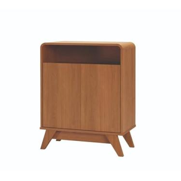 Imagem de Buffet Aparador 2 Portas Peça Moderna e Funcional, com Amplo Espaço Interno, Acabamento Elegante para Organizar e Decorar Salas de Jantar ou Estar com Charme e Praticidade (Nature)