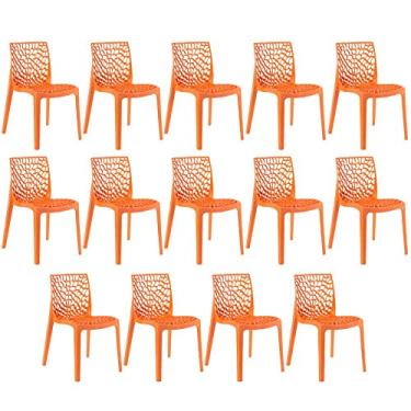 Imagem de Loft7, Kit - 14 x cadeiras Gruvyer - Laranja