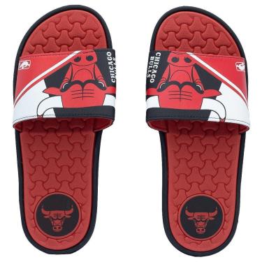 Imagem de Chinelo Masculino Rider Slide Pump NBA II Chicago Bulls Vermelho-Masculino