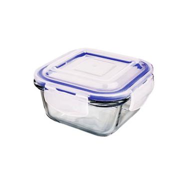 Imagem de Pote de Vidro Fechamento Hermético Quadrado 300 ml