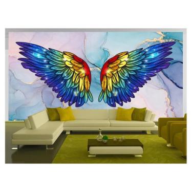 Imagem de Papel De Parede 3D Arte Asas Selfie Insta Cores 3,5M Tra171 - Você Dec