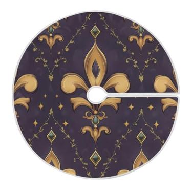 Imagem de Blueangle Saia de árvore de carnaval de 90 cm, saia de poliéster macio para decoração de carnaval (108)