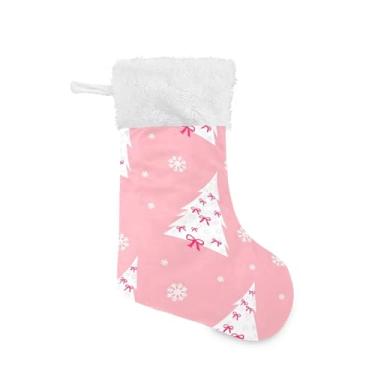 Imagem de GakkiGii Lindas meias de Natal para árvore de Natal, pacote com 2, decoração de Natal grande para parede de lareira, 45 x 31 cm