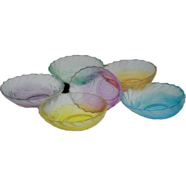 Imagem de Tigela Vidro Colorida Jogo 6 Peças - DCXAM