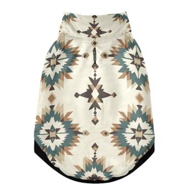 Imagem de SEHANY Casaco vintage Bohemia para cães pequenos, super quente, à prova de vento, jaqueta de inverno macia e aconchegante para animais de estimação, moletom para clima frio na neve com furo na trela