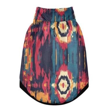 Imagem de SEHANY Casaco vintage Bohemia para cães pequenos, super quente, à prova de vento, jaqueta de inverno macia e aconchegante para animais de estimação, moletom para clima frio na neve com furo na trela