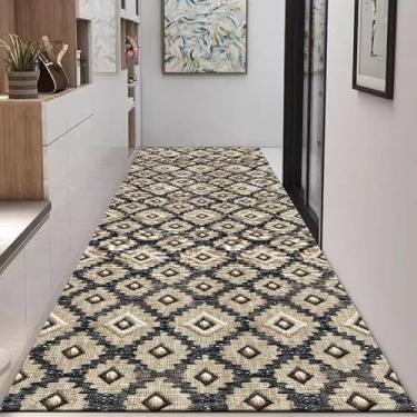 Imagem de HGTRH Tapete corredor antiderrapante vintage, tapete de cozinha lavável tapete de sala de jantar corredor tapete longo de corredor cozinha lavandaria entrada quarto I 120 x 200 cm