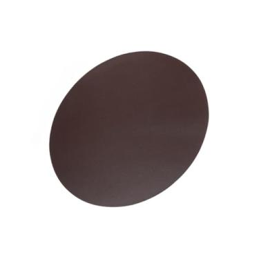 Imagem de Jogos Americanos Redondos Retangulares De Couro OrgâNico - Jogos Americanos, Bases Para Copos(4,Redondo - Café)