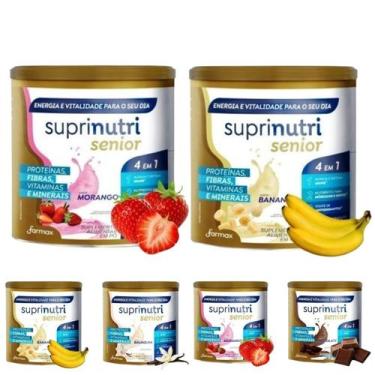 Imagem de Suplemento alimentar idoso suprinutri senior 2 latas sabores - FARMAX,