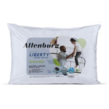 Imagem de Travesseiro branco liberty medidas 50 x 70 lavavel antialergico bom so