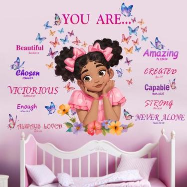 Imagem de Adesivos de parede de quarto Amimagen African American Butterfly 90x30
