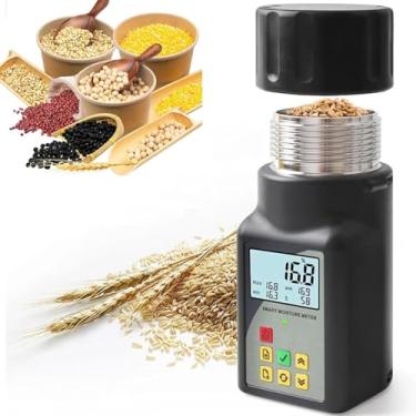 Imagem de Medidor de umidade de grãos portátil inteligente, testador de umidade de grãos de 90 ml, com display digital LED, armazenamento de dados de 99 grupos, compensação automática de temperatura, para grãos