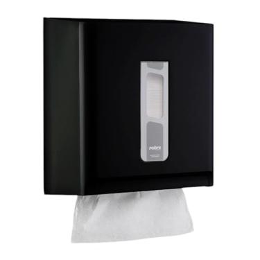 Imagem de Toalheiro de Parede Nobre Street Preto | Dispenser para Papel Interfolha (1/3 Dobras) | Linha Profissional