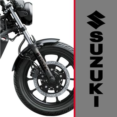Imagem de Adesivo Para Bengala De Moto Suzuki Preto Preto
