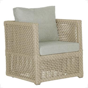 Imagem de 1 Poltrona Madri Alumínio Corda Náutica Estofado 3 Trama Rami