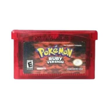 Imagem de Cartucho De Jogo GBA 32 Bits Versões Emerald FireRed Leafgreen Ruby Sa