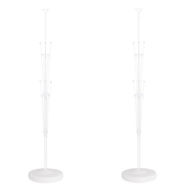 Imagem de Conjunto de suporte de coluna de balão com base e haste de balão, conjunto de colunas de balão para decoração de chão ou mesa, festa, casamento, chá de bebê, aniversário, festa de formatura (sem