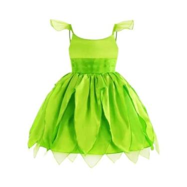 Imagem de Fantasia De Fada Pixie Para Meninas Bebês 2024 Vestido De Cosplay De H