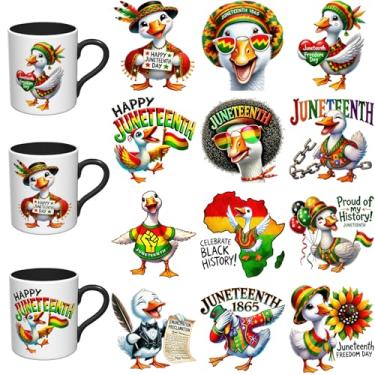 Imagem de Elewins Decalques de transferência DTF UV DTF aquarela de 12 peças para canecas de café, película de descascar e colar apenas para superfícies de caderno de cerâmica de vidro liso