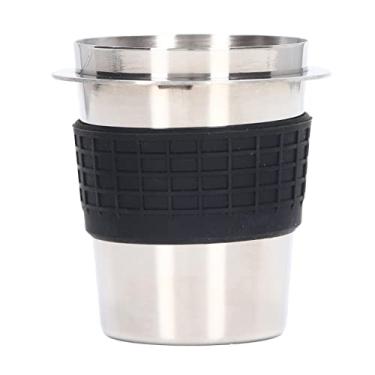 Imagem de GLOGLOW Componentes para Eletrodomésticos Copo Doseador de café Com Anel de Silicone, Capacidade 120ml, Aço Inoxidável 304, para Máquinas de café Expresso 58mm Aço Inoxidável Nan (Prata)