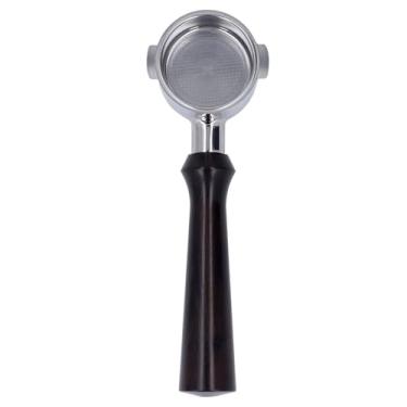 Imagem de GLOGLOW Componentes da Máquina de café 51mm para ECO310, Aço Inoxidável, Design de 2 Orelhas, Alça de café Expresso Portafilter Sem Fundo Nan (F Sândalo)